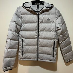 Adidas Men's Light Gray Puffer Jacket